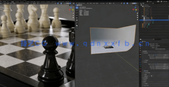 Blender国际象棋3D建模制作流程视频教程(图4)
