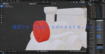 Blender玩具火车快速建模技术视频教程(图4)