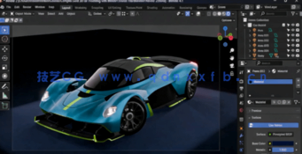 Blender 3D汽车完整制作工作流程视频教程(图5)