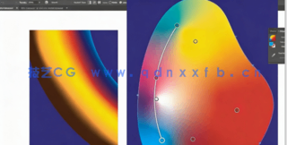 AI绘制矢量图形卡通徽标工作流程视频教程(图4)
