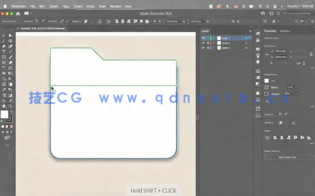AI初学者创建自定义矢量彩色桌面文件夹图标视频教程(图1)
