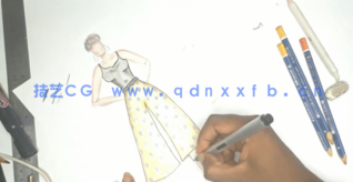 AI初学者时装设计草图到矢量插图创作过程工作流程视频教程(图3)