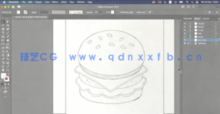 AI创建矢量逼真汉堡图标插图工作流程视频教程(图3)