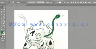  AI中绘制矢量全彩可爱卡通人物角色工作流程视频教程(图3)