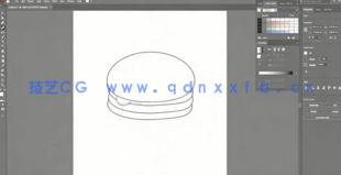AI绘制简单复古平面简单酷炫插图工作流程视频教程(图1)