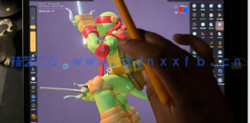 【中文字幕】Nomad Sculpt忍者神龟角色雕刻建模设计视频教程(图3)