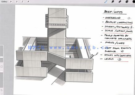 Blender影视级建筑概念艺术设计视频教程(图2) Blender影视级建筑概念艺术设计视频教程(图2)