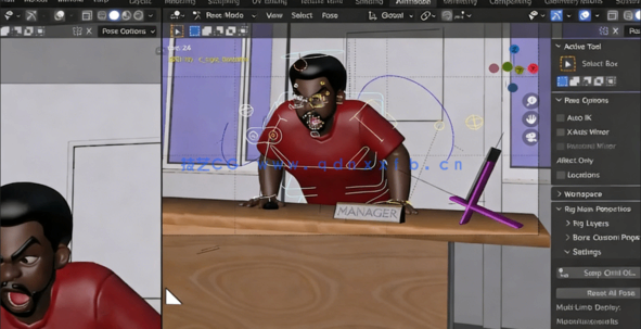 Blender从头开始学习3D角色动画视频教程(图5)