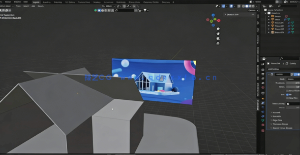 Blender迷你小房子完整建模制作视频教程(图2)