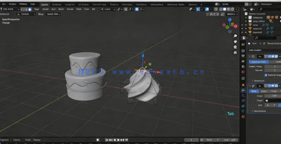 Blender生日蛋糕场景完整实例制作训练视频教程(图2)