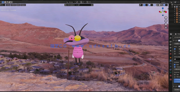 Blender肥猫大战三小强动画角色建模制作视频教程(图5)