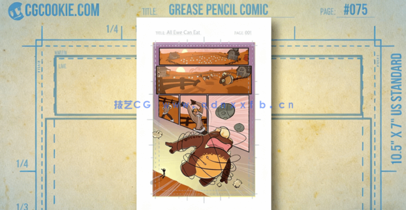 Blender漫画绘画面板笔刷使用技术训练视频教程(图3)