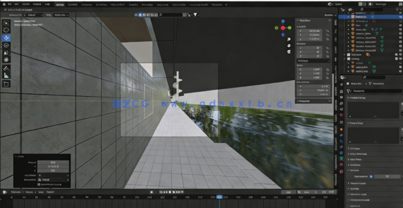 Blender复古幽闭室内场景动画实例制作视频教程(图3)