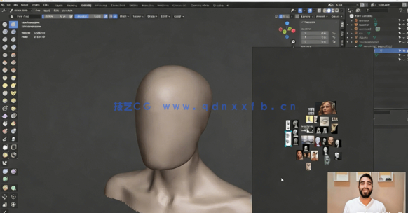 Blender女性解剖雕刻建模核心技术训练视频教程(图3)