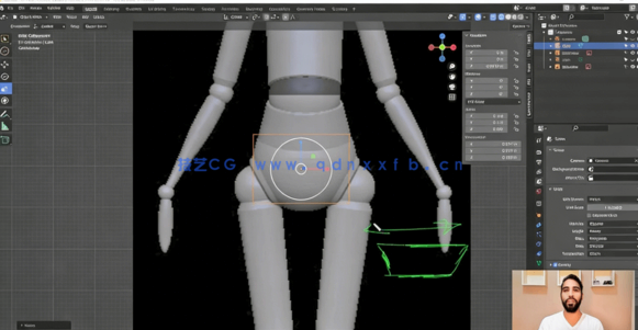  Blender女性解剖雕刻建模核心技术训练视频教程(图5)