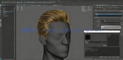 Maya中XGen角色毛发实例制作大师级视频教程(图1)
