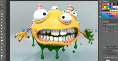 Maya创建卡通风格怪物角色完整制作工作流视频教程(图8)