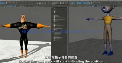 Maya快速角色身体绑定技术训练视频教程(图2)