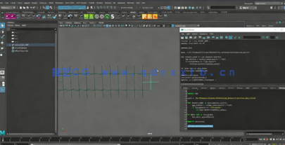 Maya中Python角色嘴唇下巴绑定动画训练频教程(图3)