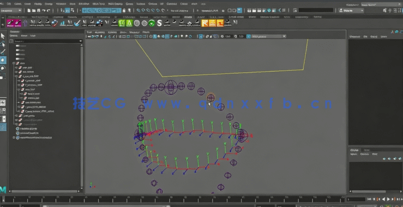 Maya中Python角色嘴唇下巴绑定动画训练频教程(图6)