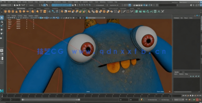 Maya与PS可爱怪物实例制作训练视频教程(图2)