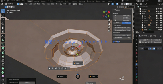 Blender地铁内部环境场景建模制作流程视频教程(图5)