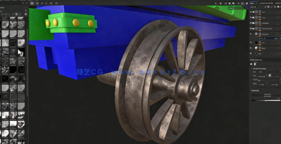 Blender矿车完整建模实例制作工作流程视频教程(图4)