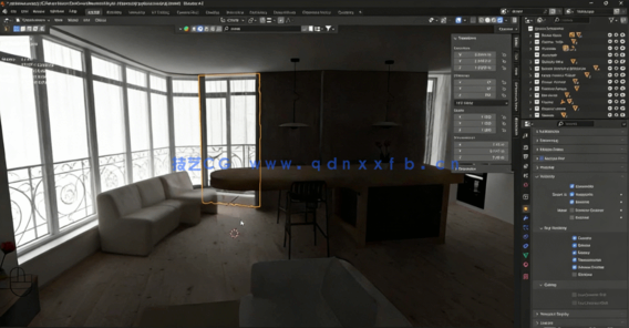 Blender室内设计建筑可视化训练视频教程(图4)