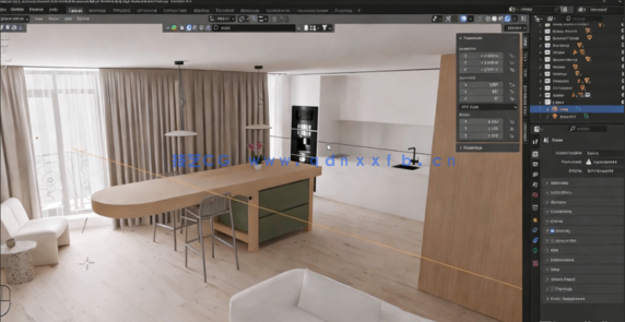 Blender室内设计建筑可视化训练视频教程(图6)