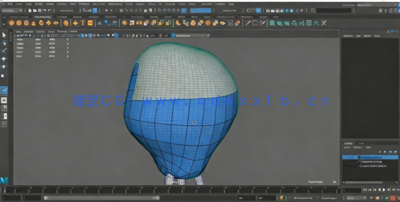 Maya卡通章鱼怪兽角色完整实例制作视频教程(图5)