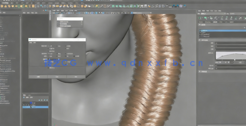 Maya女性逼真肖像纹理模型完整训练视频教程(图4)