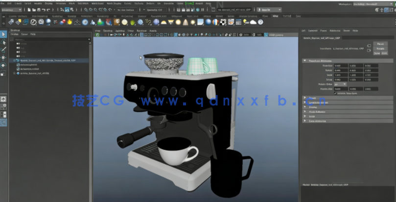 Maya印刷机器产品效果图视频教程(图2)