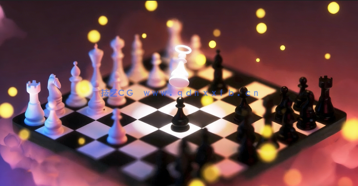 Blender国际象棋场景实例训练视频教程(图4)