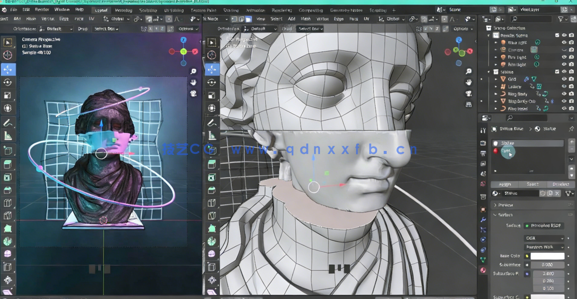 Blender复古霓虹波动画实例制作视频教程(图3)