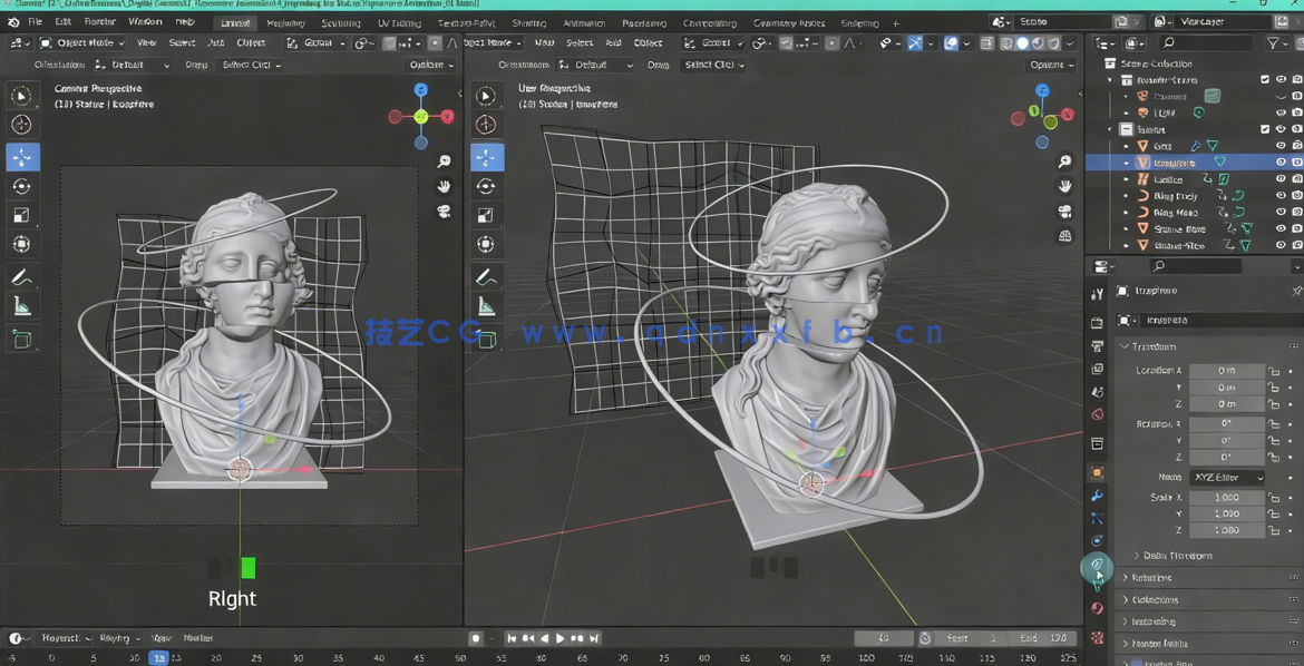 Blender复古霓虹波动画实例制作视频教程(图4)