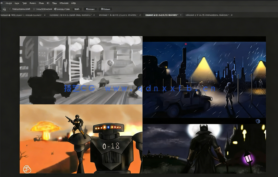 Blender与PS制作环境概念艺术插画视频课程 (图4)