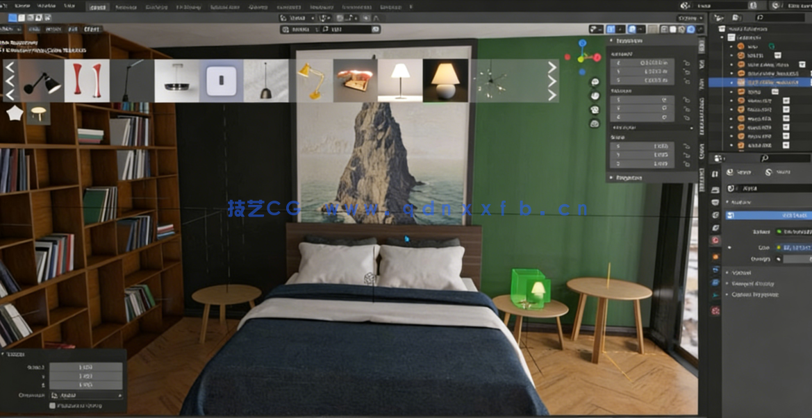 Blender室内设计与逼真可视化初学者入门训练视频教程(图2)