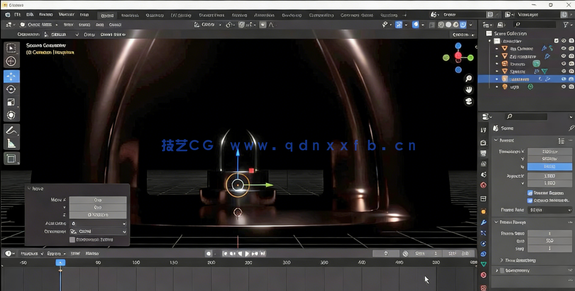 Blender光球无缝循环动画实例制作视频教程(图4)