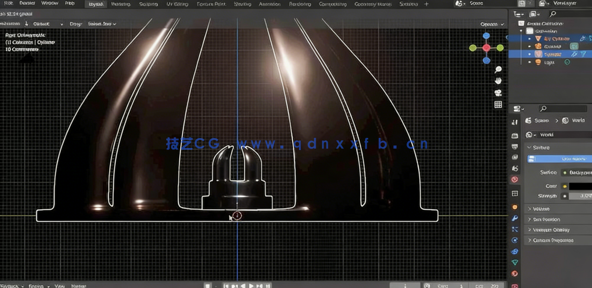 Blender光球无缝循环动画实例制作视频教程(图5)