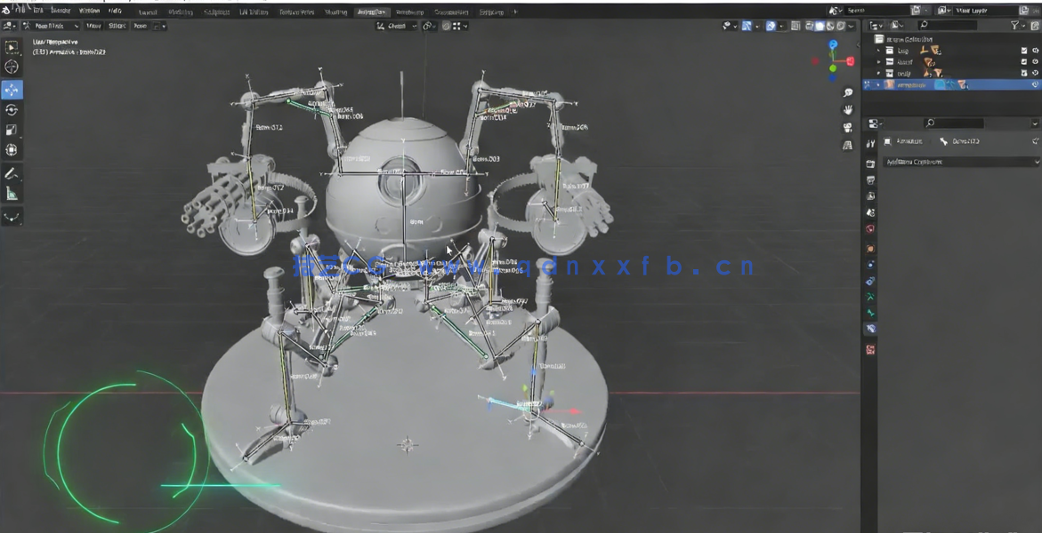  Blender科幻战争机器人完整建模技术视频课程(图5)