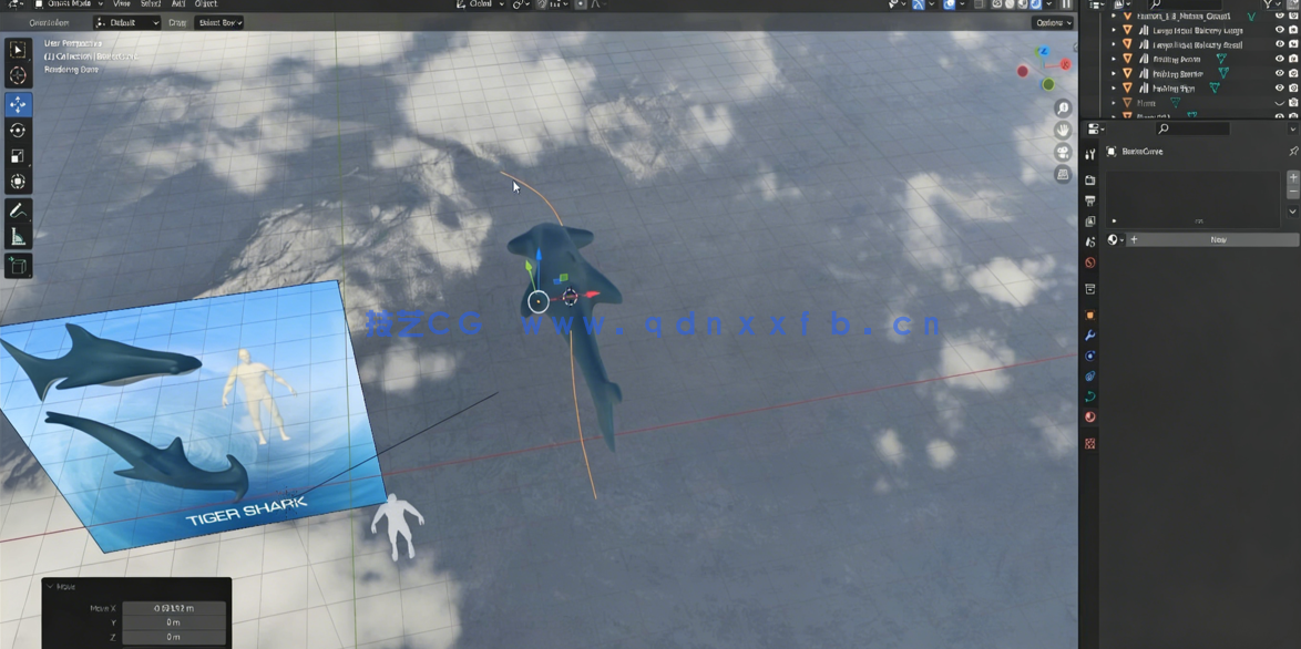 Blender热带酒店度假村场景完整制作流程视频教程(图2)