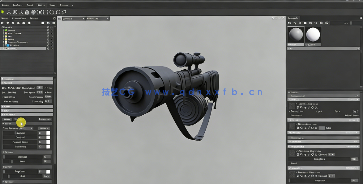 Blender生化奇兵游戏步枪完整实例制作流程视频教程(图2)
