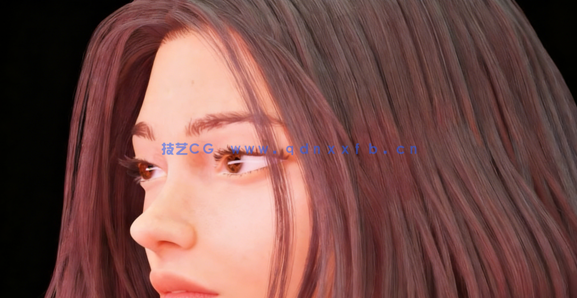 Blender逼真女性头部完整制作流程视频教程(图5)