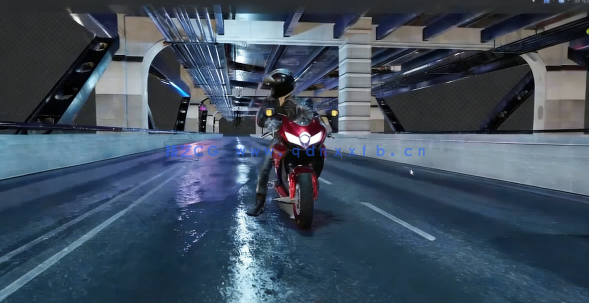 Blender逼真摩托车竞速影视级动画制作视频教程(图5)