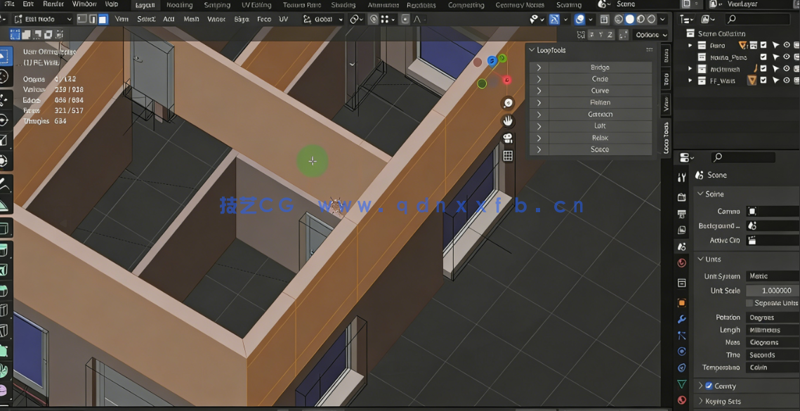 Blender 4x房屋建筑设计与动画完整制作流程视频教程(图4)