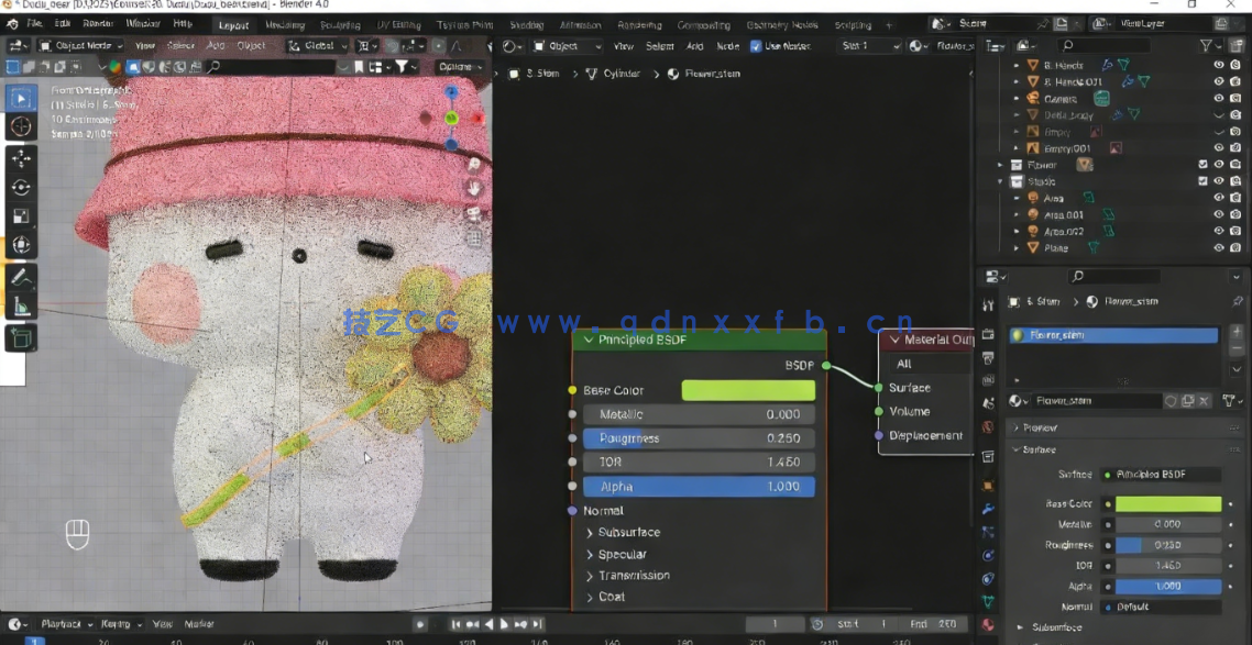 Blender毛绒小狗3D建模完整实例制作流程视频教程(图5)