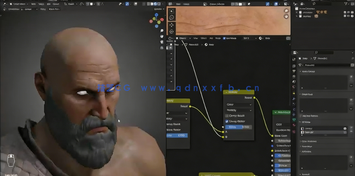 Blender奎托斯《战神》游戏角色完整制作流程视频教程(图4)