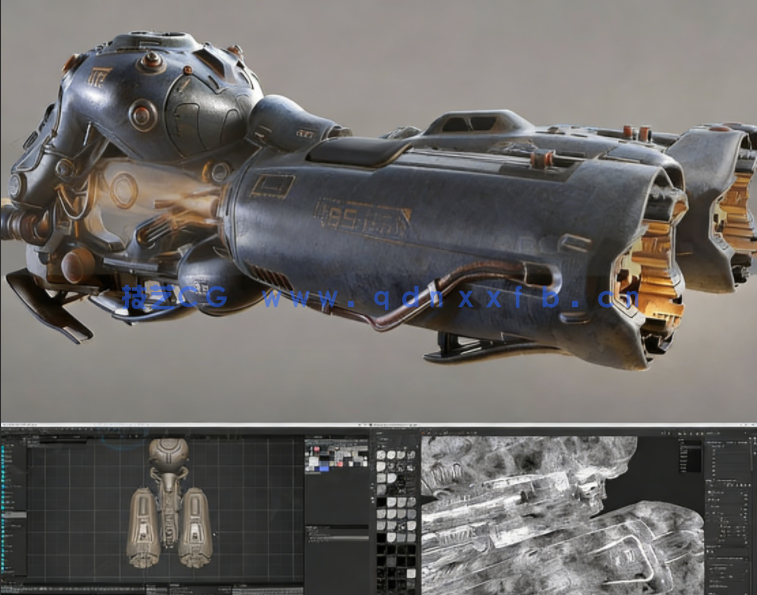 科幻骑行飞船车概念设计视频教程第二季(图1)
