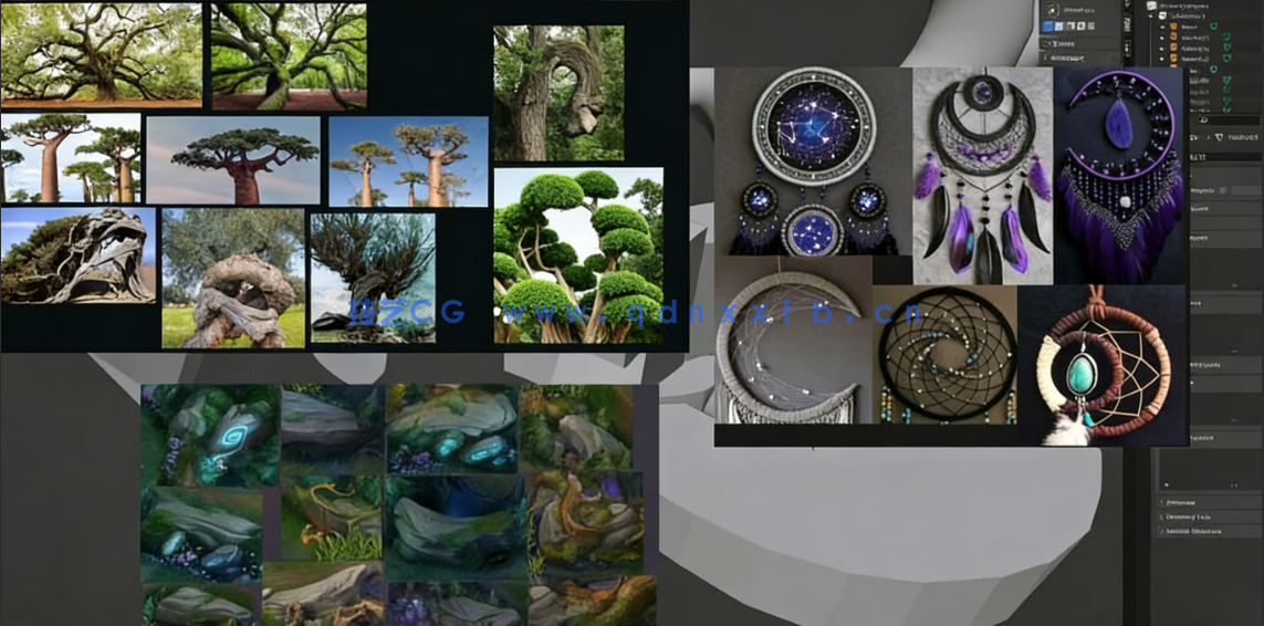 Blender手绘风格环境透视图设计完整工作流程视频教程(图3)