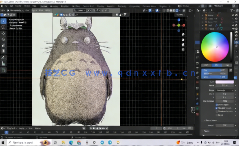 Blender 4吉卜力龙猫动漫角色制作流程视频教程(图4)